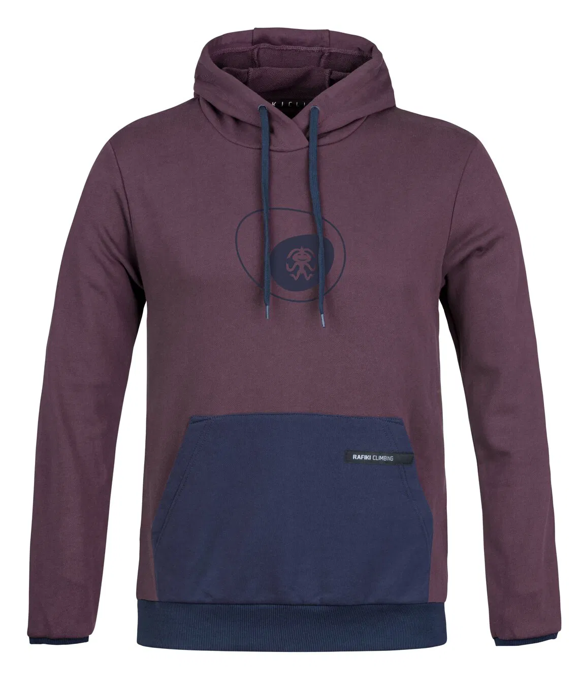 Felpa arrampicata outdoor Hoodie RAFIKI ZULU col. plum/wine