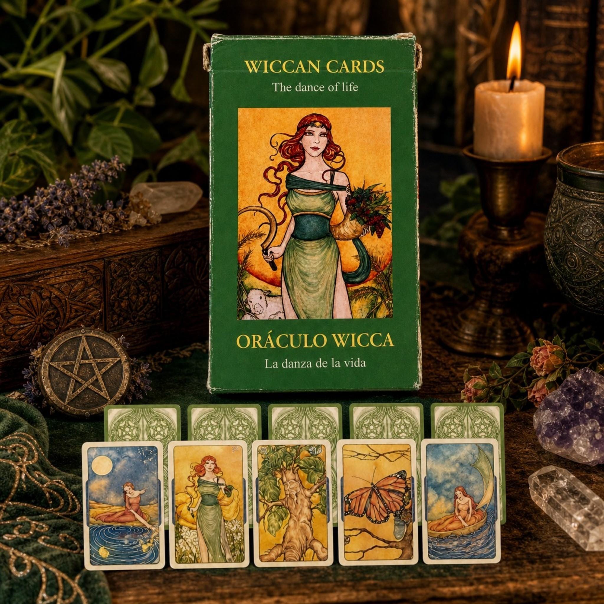 Wiccan Oracle Cards The Dance Of Life Deck, Lo Scarabeo (Rare Out Of Print)